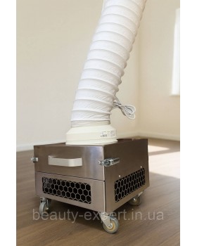 Профессиональная вытяжка FUSION PLUS PREMIUM с LED-подсветкой и гибкой гофрой для мастера маникюра и педикюра-foto3